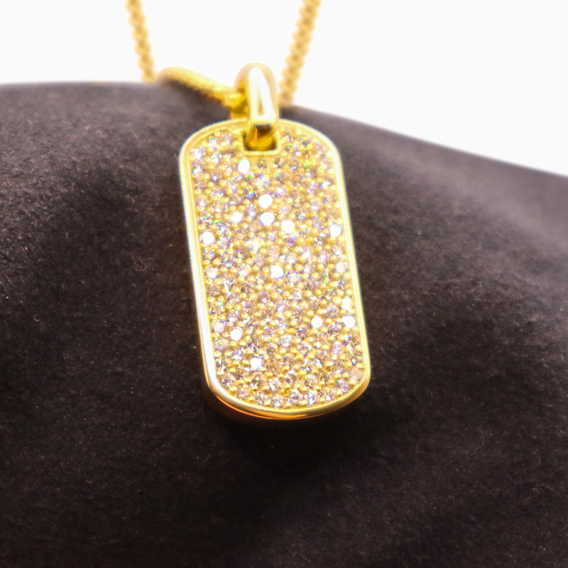 Diamond Tag Pendant